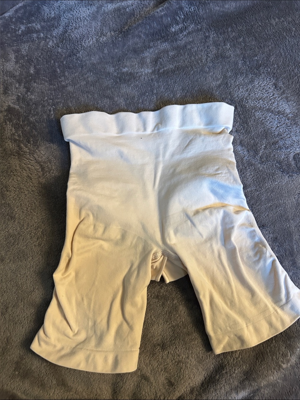 SKIMS High-Waist Sculpting Shorts in Light Beige